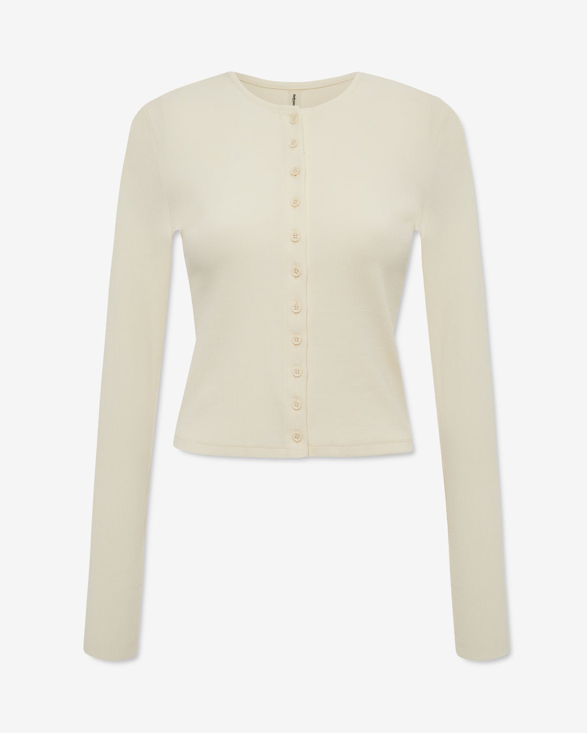 Demi Ribbed Cardigan - Buttermilk