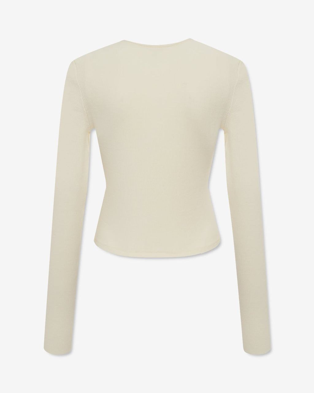 Demi Ribbed Cardigan - Buttermilk