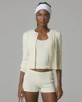 Demi Ribbed Cardigan - Buttermilk
